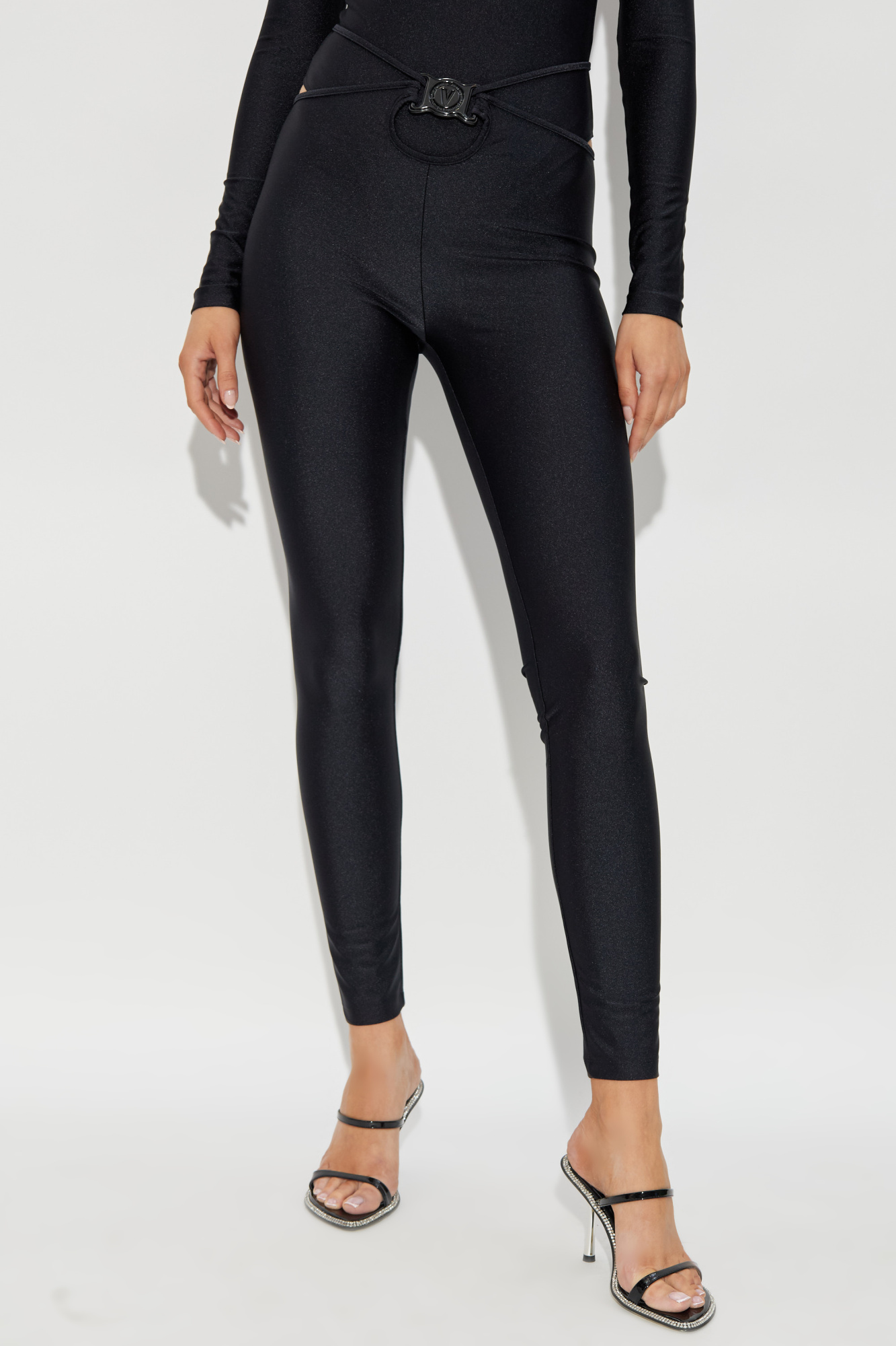 パンツ VERSACE JEANS COUTURE Woman Pants Black 78HAC114J0223 899 Versace Jeans Couture Pants Woman Black – Modishus